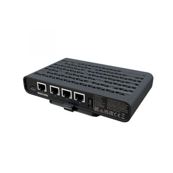 Router MIKROTIK hAP be lite A42G-HBEP (Wi-Fi 7 - 3600 Mbit/s - Banda dupla - Preto) — miniatura 2