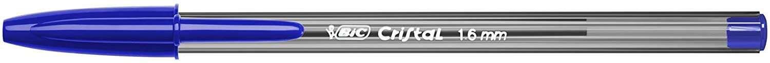 Caneta Esferográfica BIC Cristal Large (Plástico - Azul Transparente)