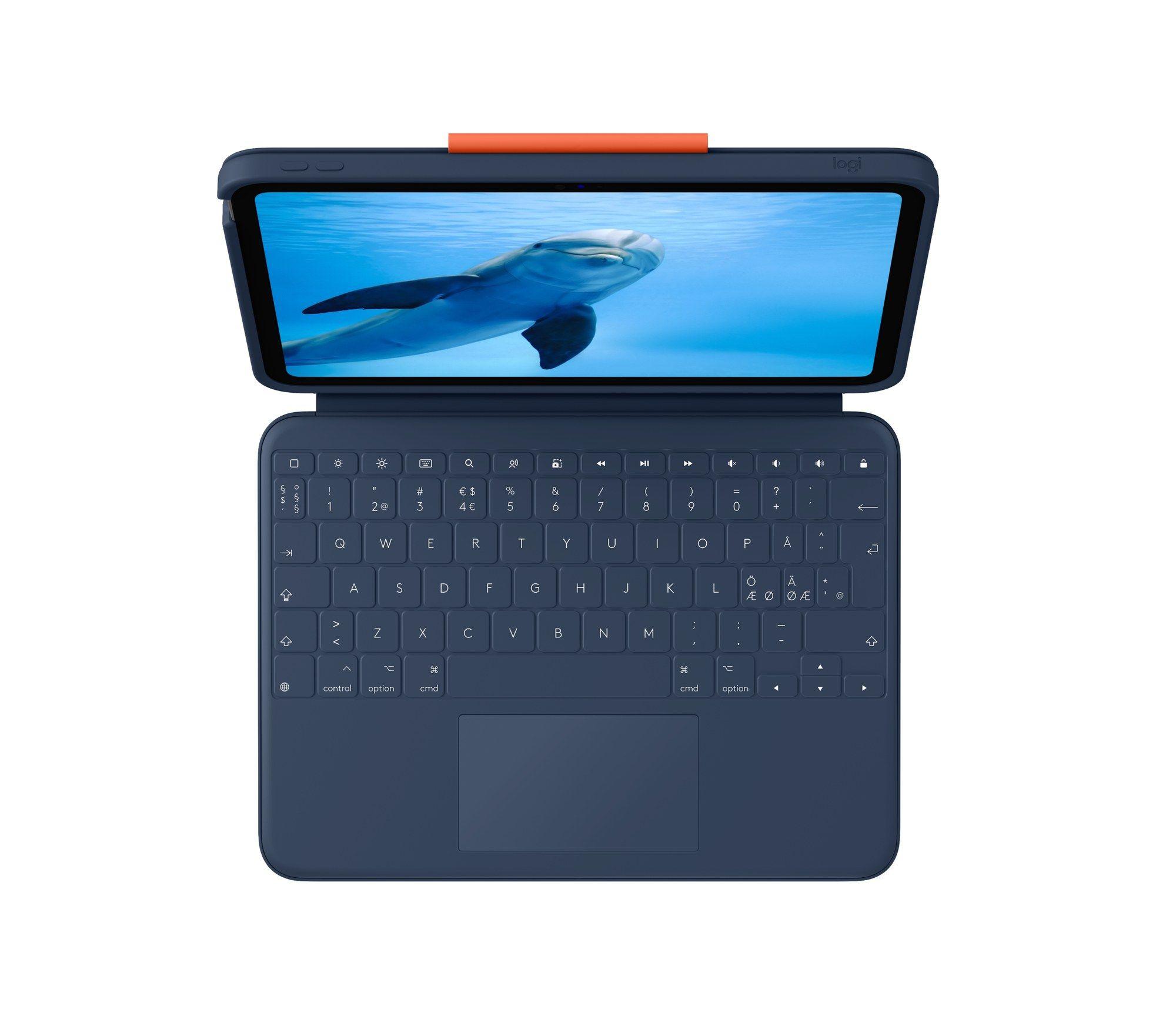 Teclado LOGITECH Rugged Combo 4 Touch (Nórdico - Smart Connector - Acoplamento - Azul) — miniatura 4