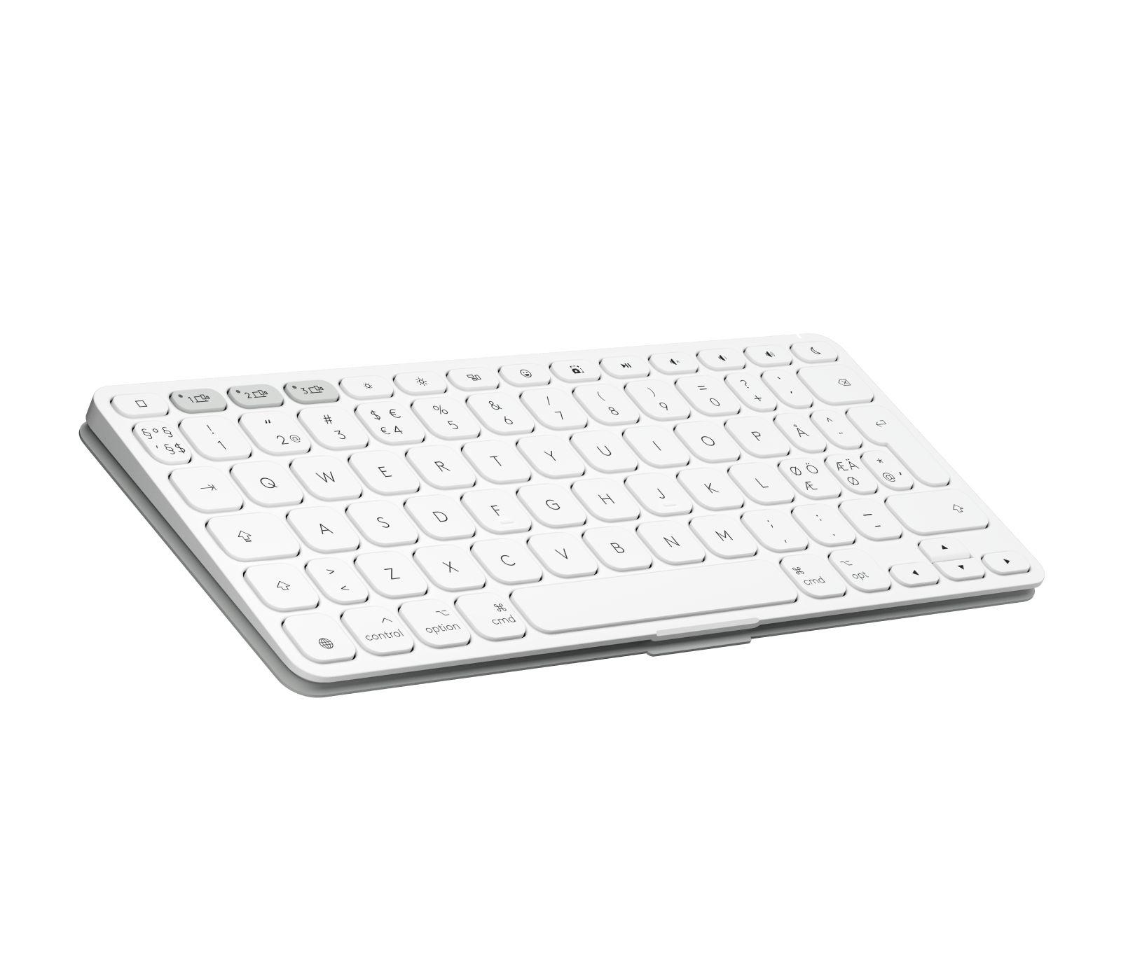 Teclado LOGITECH Keys-To-Go 2 (Nórdico - Teclas tesoura - Mini - Branco) — miniatura 4