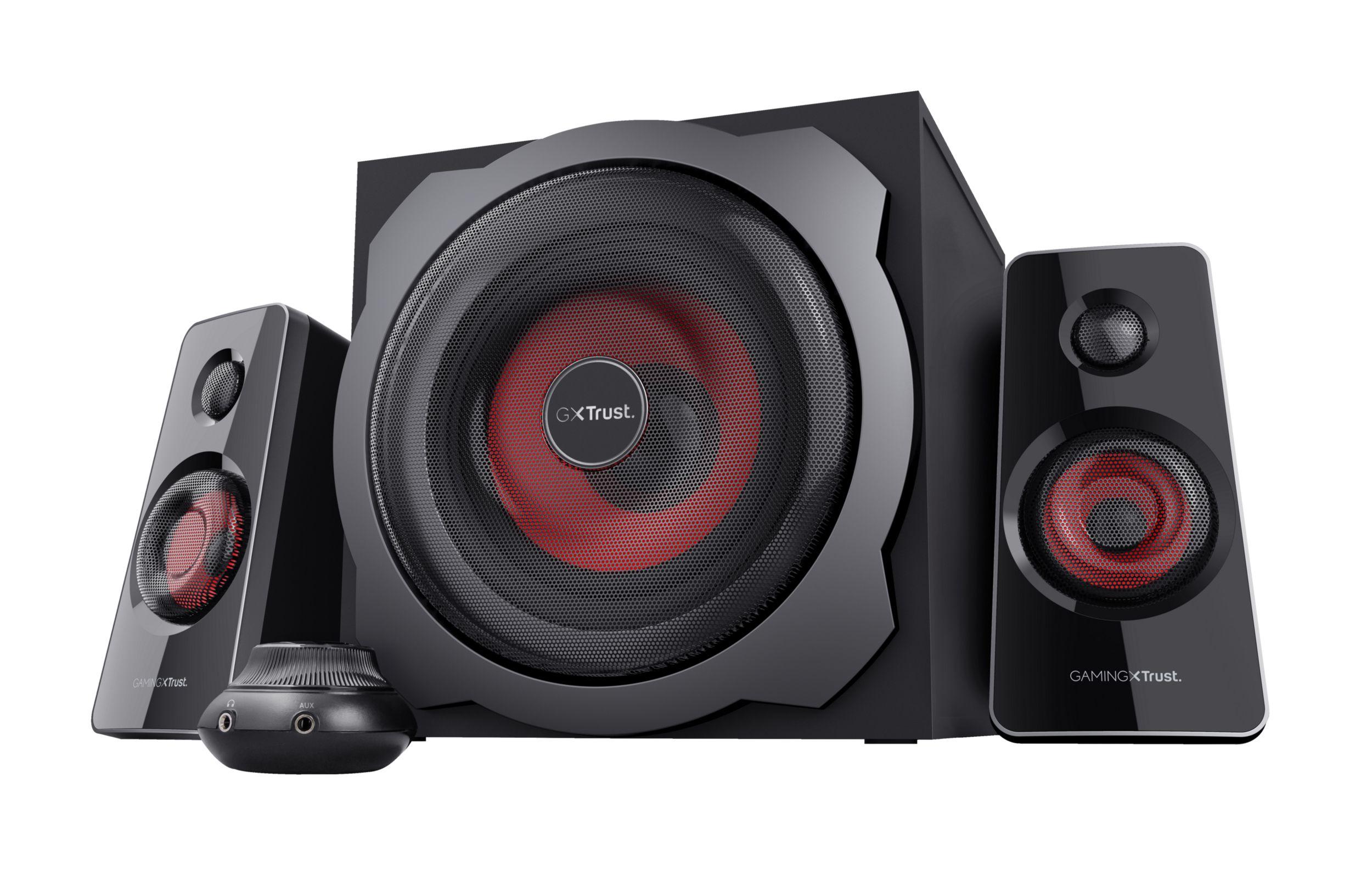 Conjunto de Colunas TRUST GXT 38 Tytan (Com fios - 60 W - 2.1 canais - Preto)