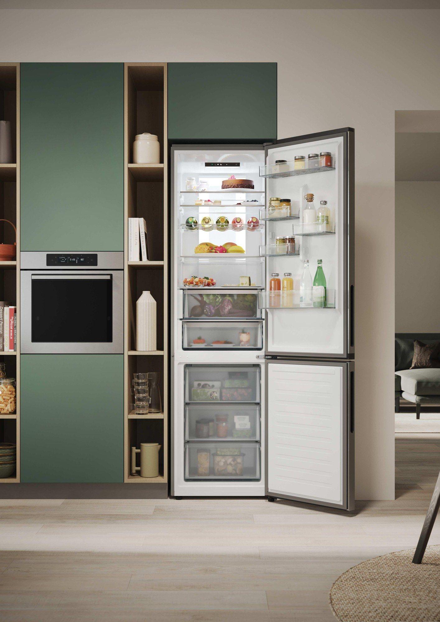 Frigorífico Combinado Independente HOOVER HONCQ4T620AX (409 L - 205x59,5x66,7 cm - 205 cm - Inox) — miniatura 12