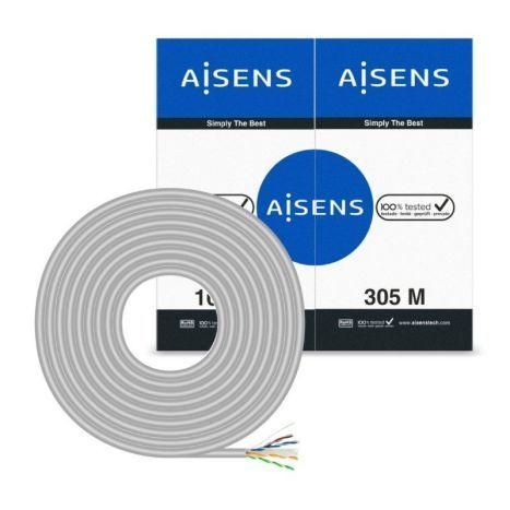 Bobina de Cabo de Rede AISENS A135-0262 (305 m - Cat6 - Sem conetor - Cinzento), miniatura 3