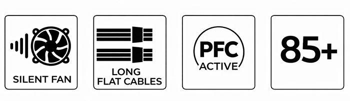 Fonte de Alimentação COOLBOX PowerLine III (ATX 12V - 550 W - Preto), miniatura 8