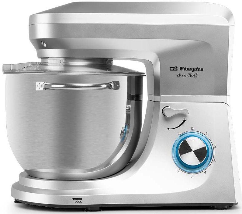 Batedeira Amasseira ORBEGOZO AM 8000 (1800 W - 7 l - Prateado), miniatura 2