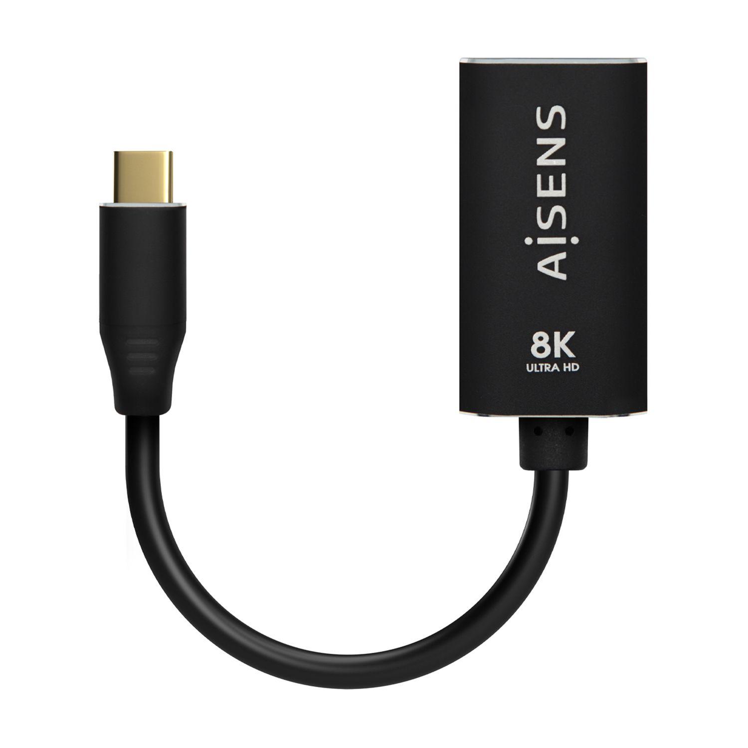 Adaptador USB-C para DisplayPort AISENS A109-0690 (0,15 m - DisplayPort - USB Type-C - Preto), miniatura 2