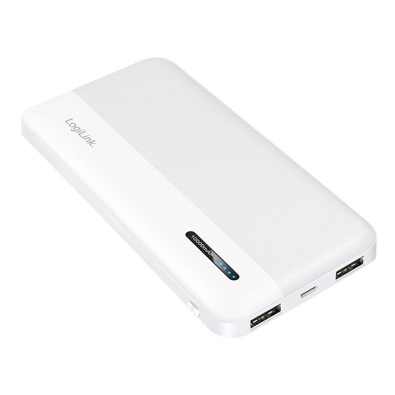 Powerbank LOGILINK PA0338WRF (10000 mAh - 12 W - Micro-USB + USB Type-C - Branco), miniatura 3