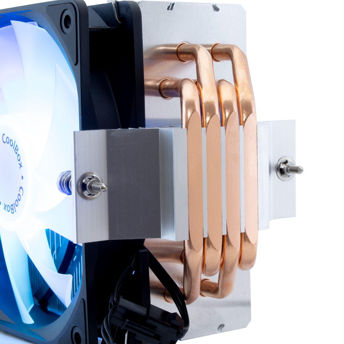 Dissipador de CPU COOLBOX Infinite Air120 (120 mm - 1800 RPM - Multi - Alumínio e Preto) — miniatura 7