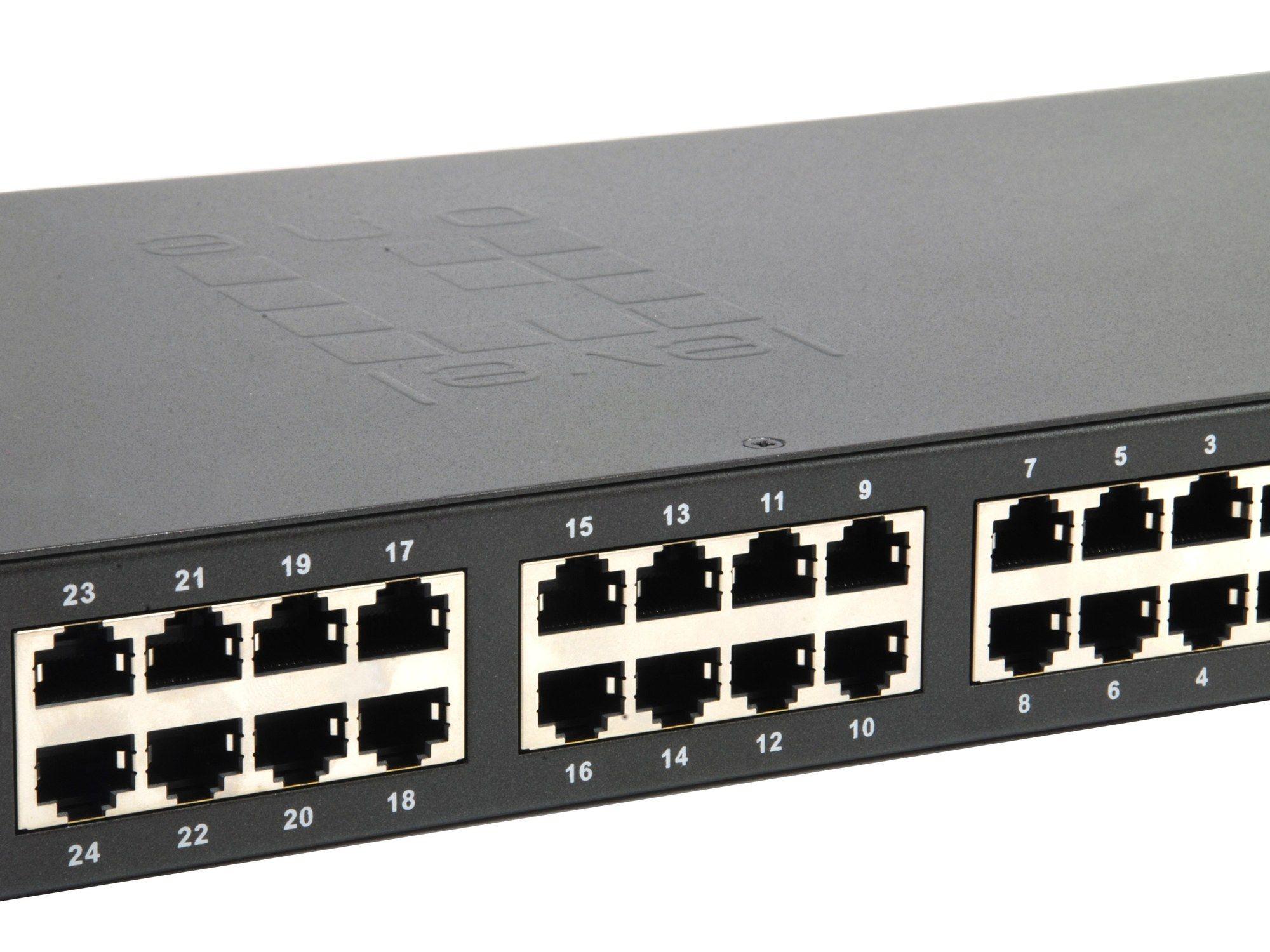 Switch LEVELONE FGP-2601W150 (0,512 MB - 8,8 Gbit/s - Gigabit Ethernet - Preto), miniatura 4
