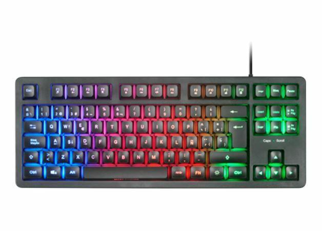 Teclado Gaming MARS GAMING MK023 (Espanhol - Interruptor de membrana - Tenkeyless - Preto) — miniatura 2