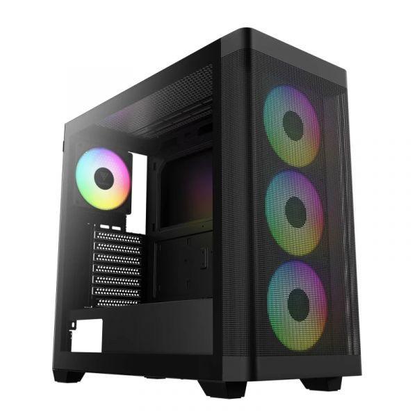 Caixa de Computador GAMDIAS Athena M3 (Mid-Tower - Até E-ATX - ARGB - Preto)