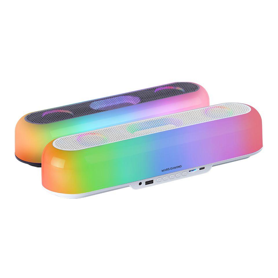 Barra de Som MARS GAMING MSBORBW (20 W - USB Type-A para USB Type-C - Branco) — miniatura 2