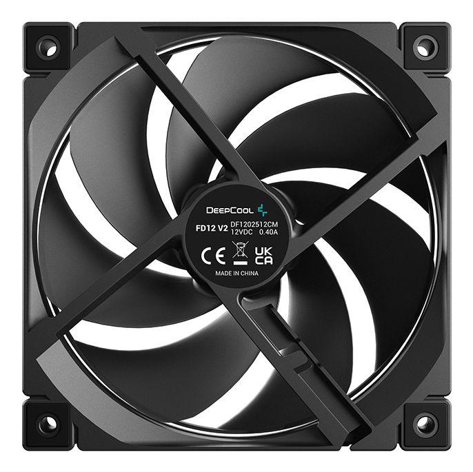 Conjunto de Ventoinhas para Caixa PC DEEPCOOL FD12 V2 (4,8 W - Preto) — miniatura 4