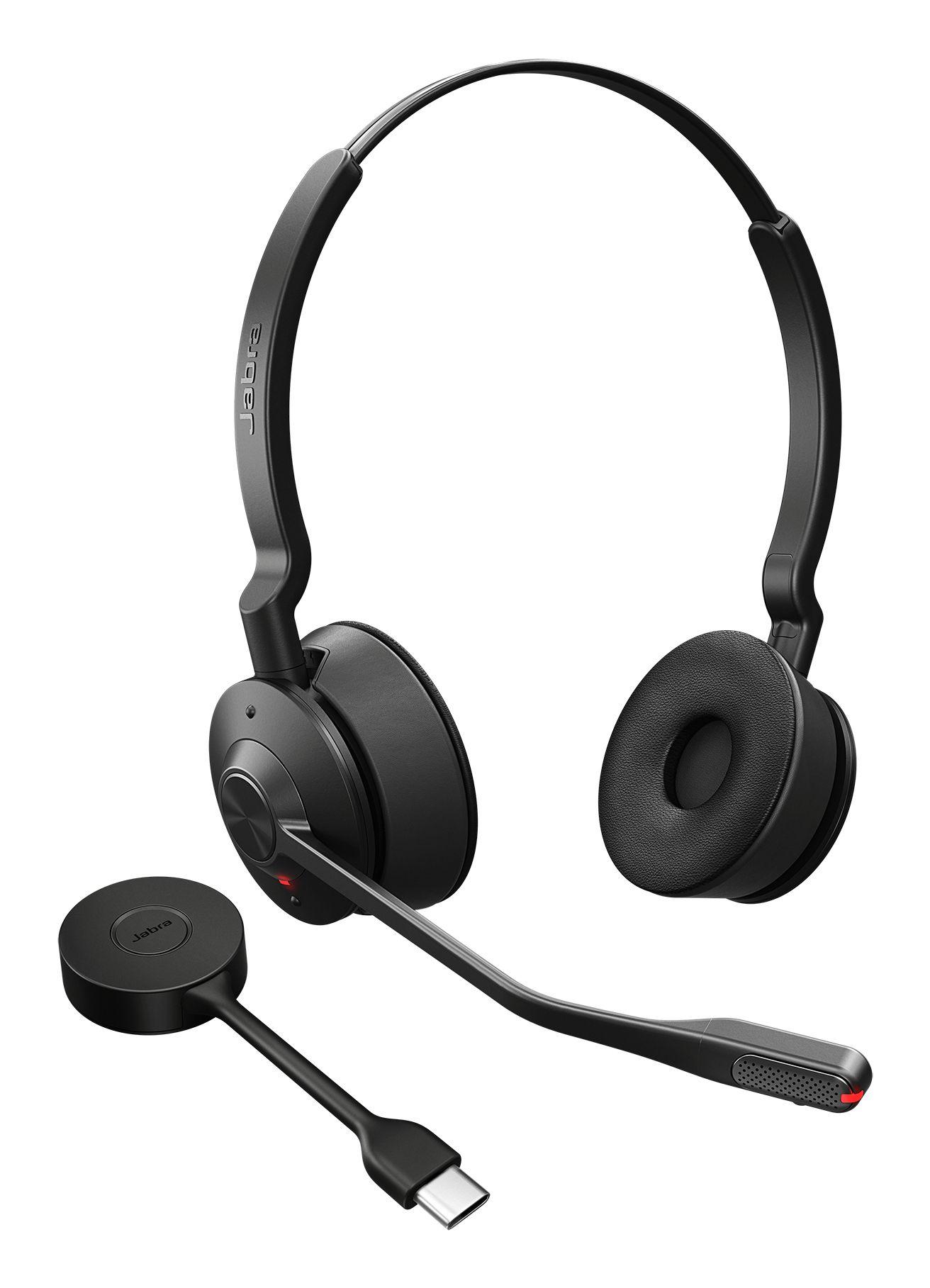 Headset JABRA Engage 55 SE (Binaural - Sem fios - Supra-aural - Preto)