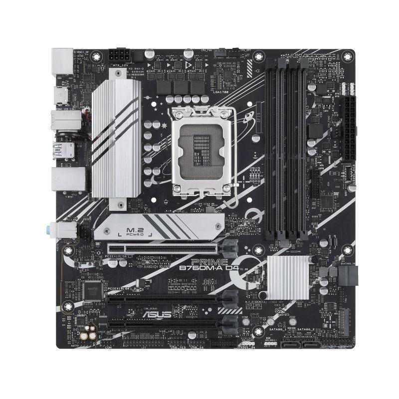 Motherboard ASUS PRIME B760M-A D4-CSM (LGA 1700 - microATX - Duplo canal)