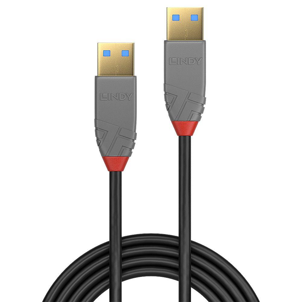 Cabo USB LINDY 36752 (2 m - USB A - Preto) — miniatura 2