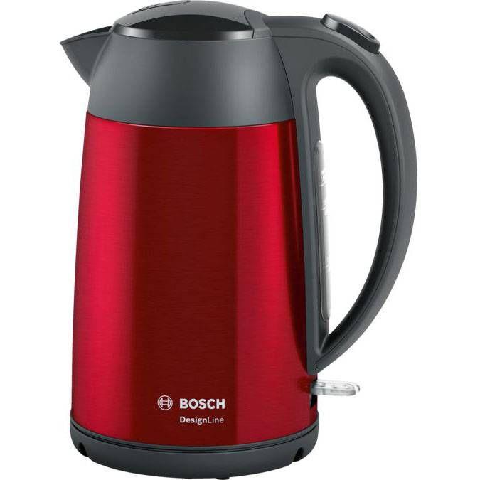 Jarro Elétrico BOSCH TWK3P424 (2400 W - 1,7 l - Aço inoxidável - Cinzento e Vermelho), miniatura 2