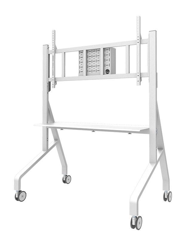 Suporte de Chão para Televisão com Rodas NEOMOUNTS FL50-575WH1 (65–115″ - 125 kg - Branco), miniatura 2