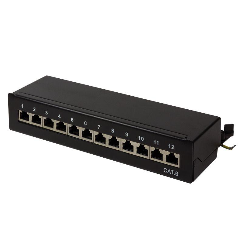 Painel de Patch LOGILINK NP0017 (Cat6 - Preto)