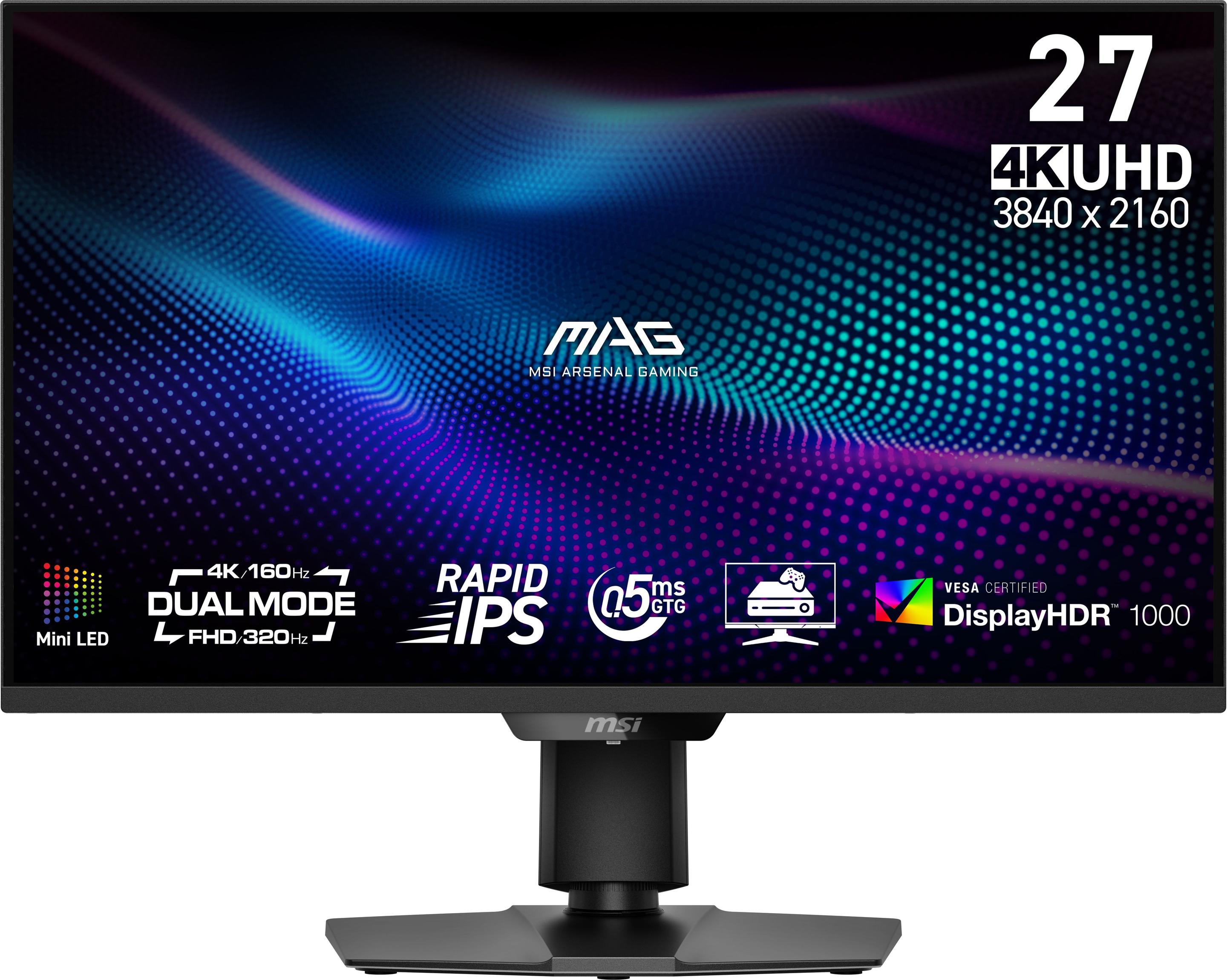 Monitor MSI MAG 274UPDFDE E16M (27" - Rapid IPS - 160 Hz - Preto)