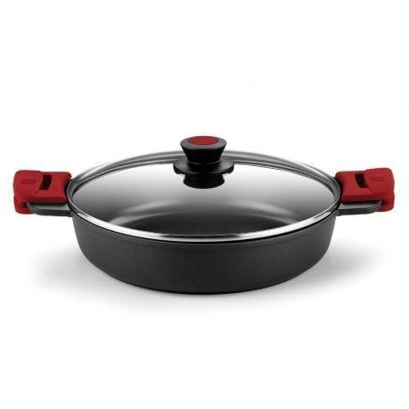 Caçarola Baixa BRA Premiere (Acero inoxidable - 32 cm - Vermelho)