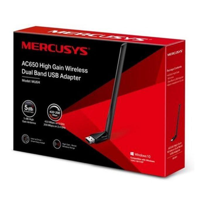 Adaptador USB Wi-Fi MERCUSYS MU6H (Wi-Fi 5 - 200,433 Mbit/s - Dual-band - Preto), miniatura 4