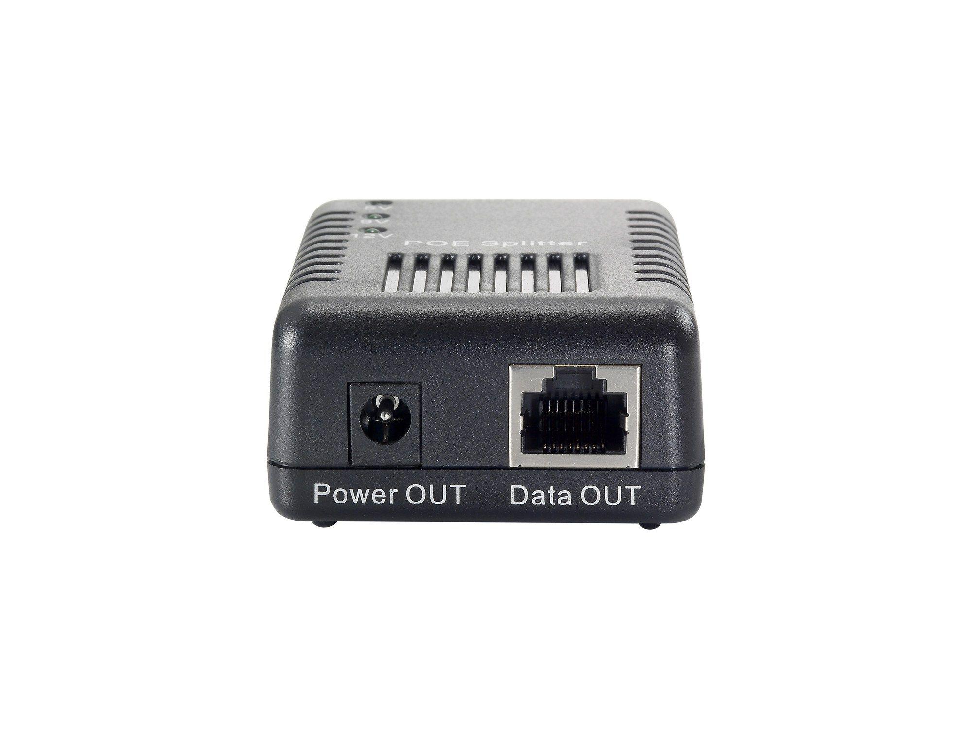Splitter PoE de Rede LEVELONE POS-1002 (1 unidade - 10/100BASE-T - Preto) — miniatura 2