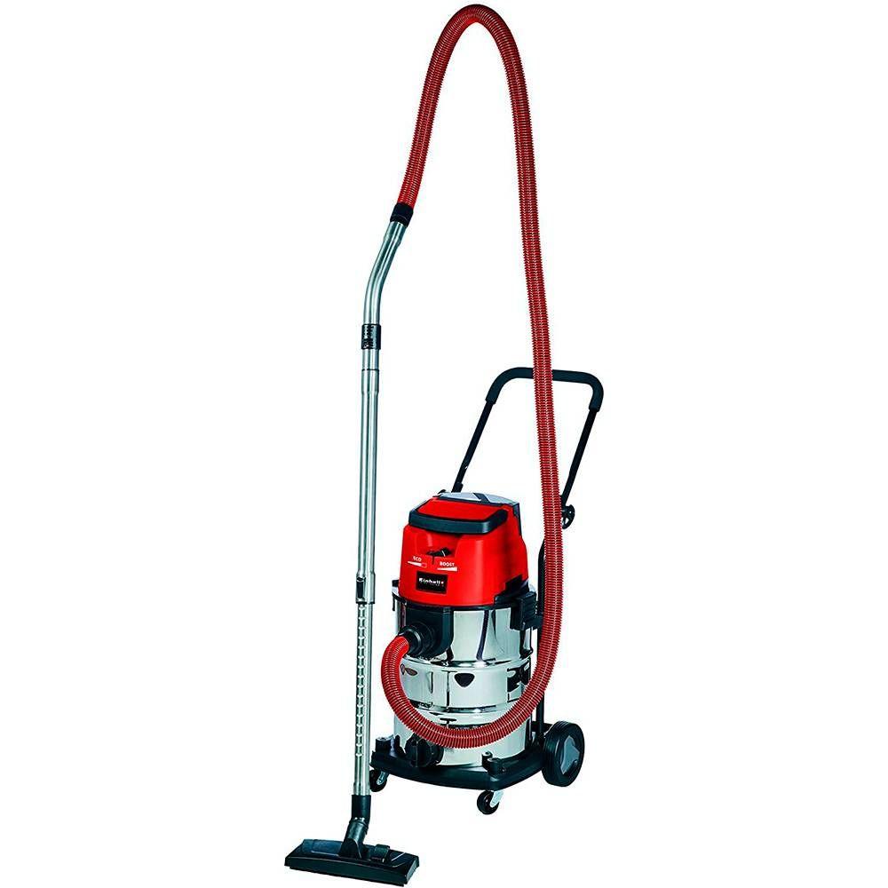 Aspirador de Sólidos e Líquidos EINHELL TE-VC 36/30 Li S-Solo (Cinzento/Vermelho/Preto)