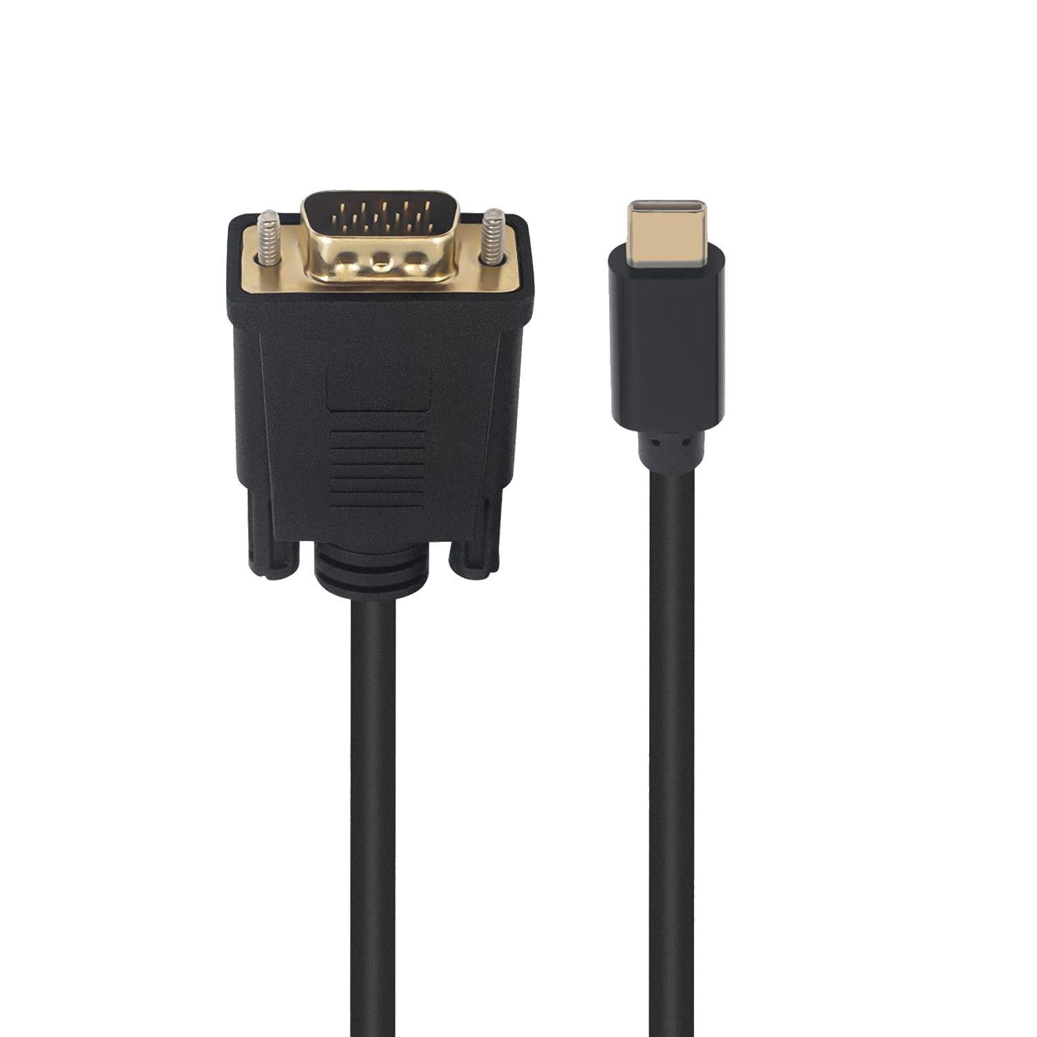 Cabo Adaptador EWENT EC1052 (1,8 m - USB Type-C - Preto) — miniatura 2