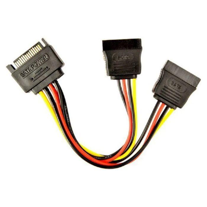 Cabo de Alimentação GEMBIRD CC-SATAM2F-01 (0,15 m - 2 x SATA de 15 pinos - SATA de 15 pinos - Multicor) — miniatura 2