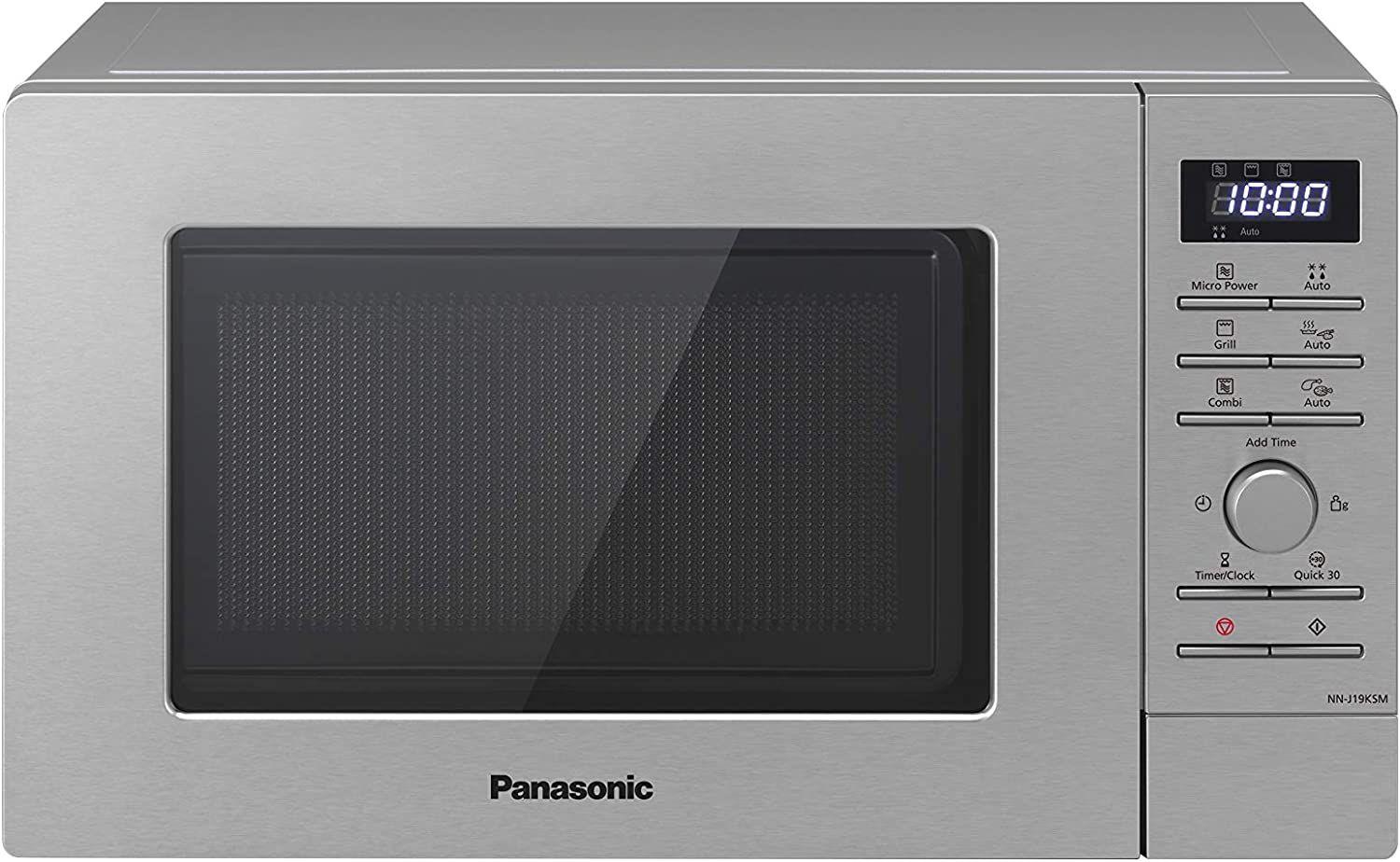 Micro-ondas Independente PANASONIC NN-J19KSMEPG com Grelhador (800 W - 1000 W - 20 l - Inox) — imagem 1