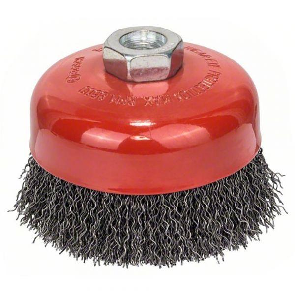 Escova de Copo para Rebarbadora BOSCH Professional Clean for Metal (Arame de aço - Dourado), imagem 1