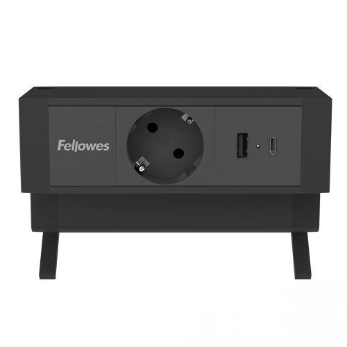 Régua de Tomadas de Secretária FELLOWES 100137172 (Preto) — miniatura 2