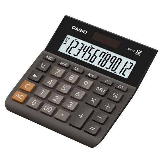 Calculadora de Secretária CASIO MH-12BK-S (Preto)