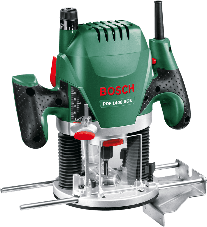 Fresadora BOSCH POF 1400 ACE (Verde e Prateado)