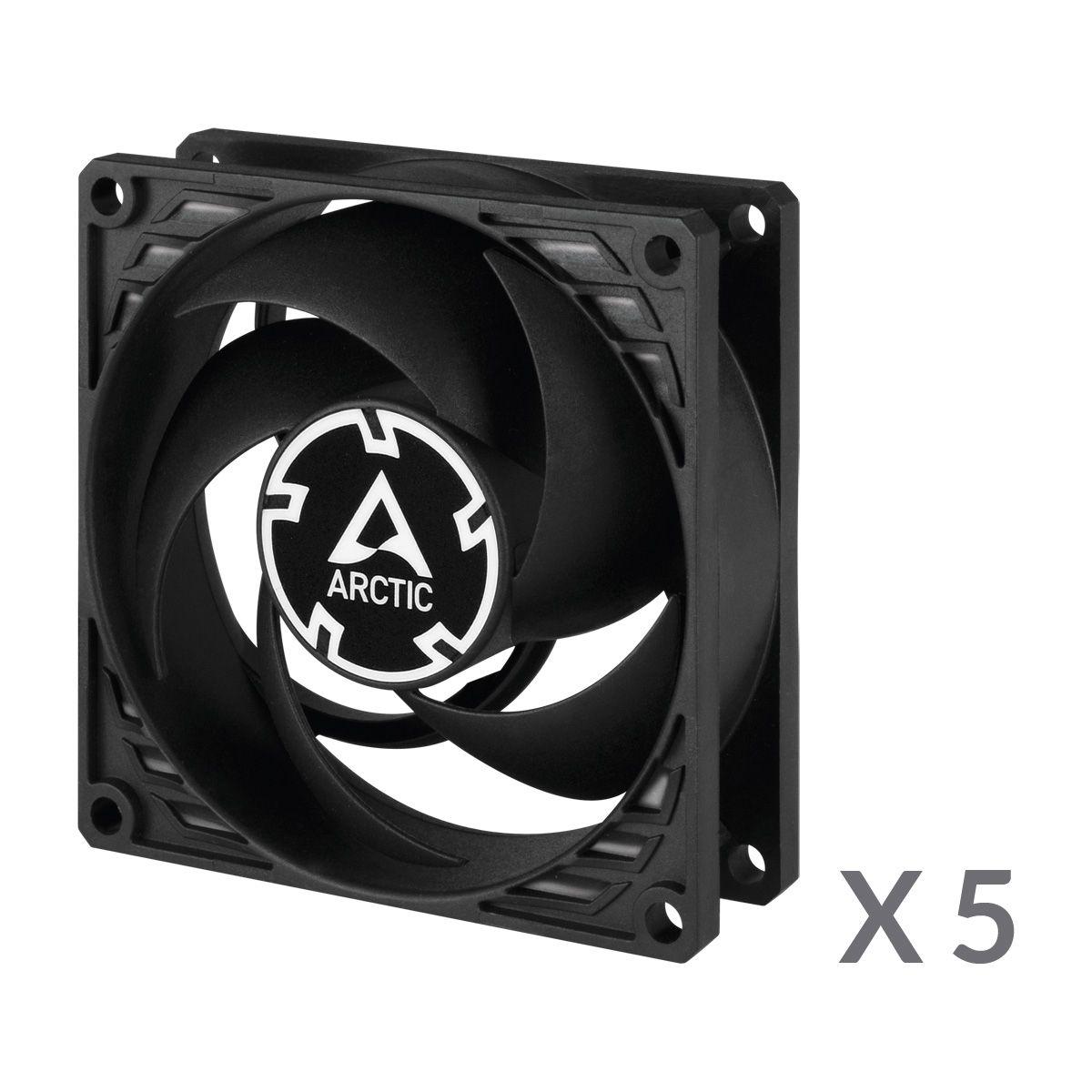 Ventoinha para Caixa de Computador ARCTIC P8 PWM PST Value Pack (Não suportado - Preto) — miniatura 2
