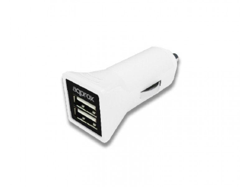 Carregador de Carro APPROX APPUSBCAR31W (Branco)