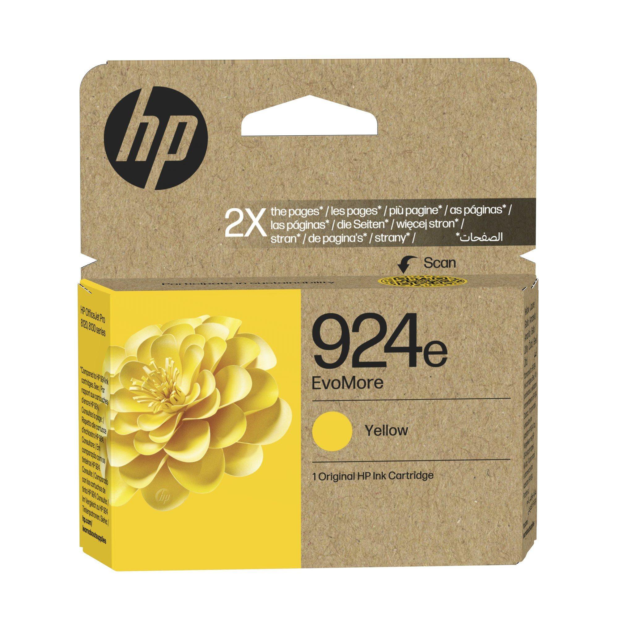 Tinteiro HP 924e (800 páginas - Amarelo)