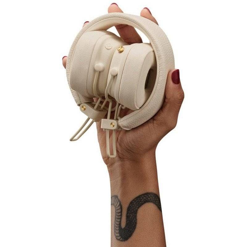 Auscultadores Bluetooth MARSHALL Major V (Auscultadores supra-aurais - Bluetooth e ligação com fio - 40 mm - Creme) — miniatura 6