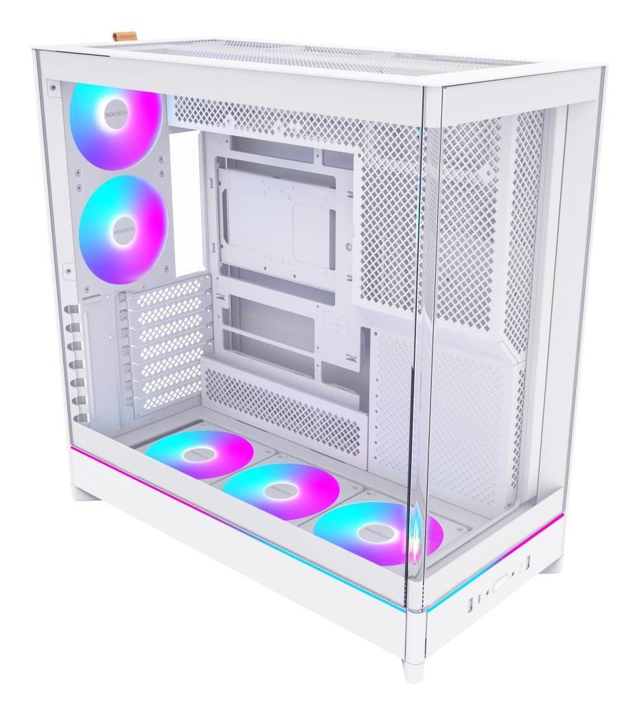 Caixa PC MONTECH HS02 PRO (ATX, Micro-ATX, Mini-ITX - ATX, SFX - 2.5" - Branco)