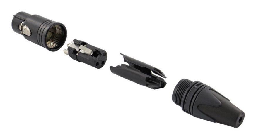 Conetor XLR EQUIP 147931 (XLR de 3 pinos - Preto), miniatura 3