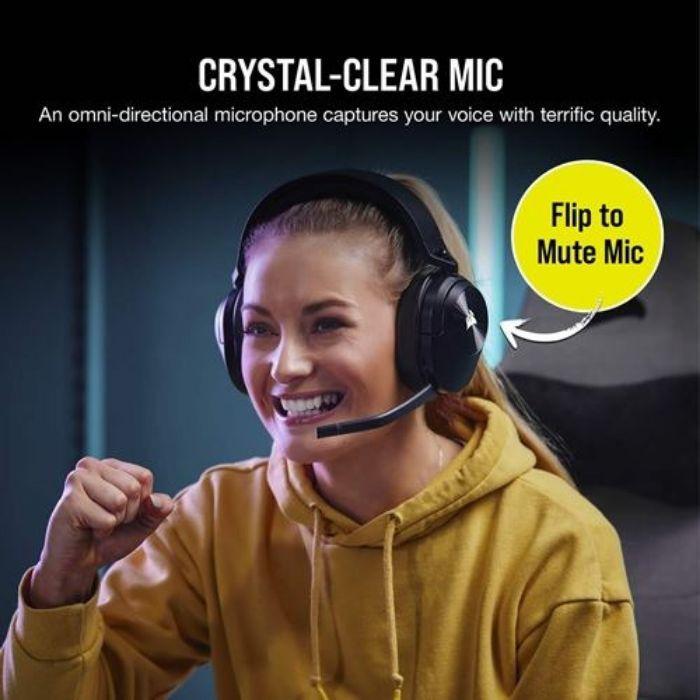 Headset Gaming CORSAIR HS55 Wireless (Binaural - Sem fios - Circum-aural - Preto), miniatura 5