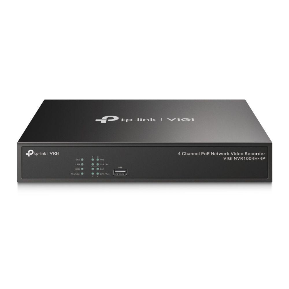Gravador de Vídeo em Rede TP-LINK VIGI NVR1004H-4P (Preto)