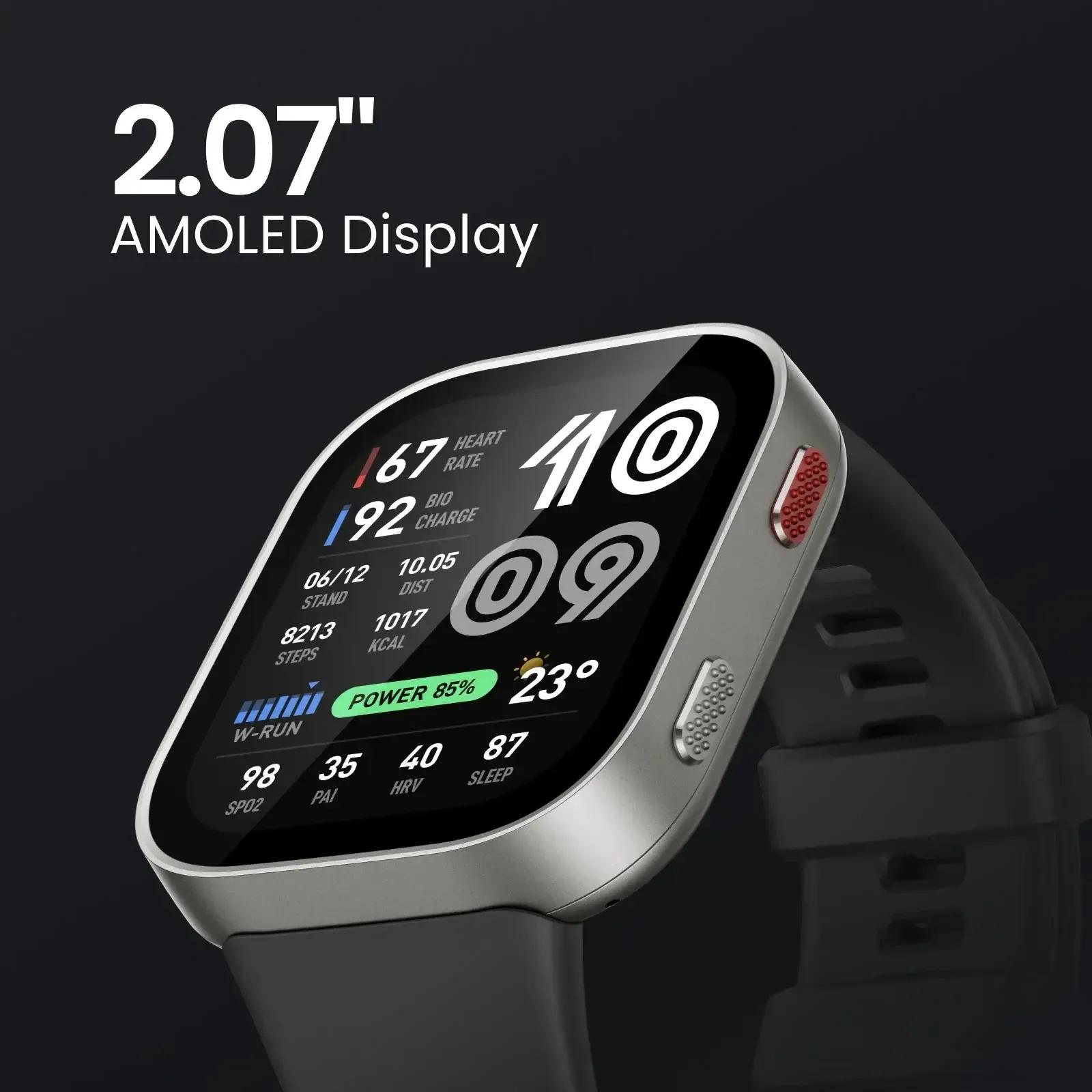 Smartwatch AMAZFIT Bip Max (42 mm - GPS - 2,07" AMOLED - Cinzento Carbono) — miniatura 2