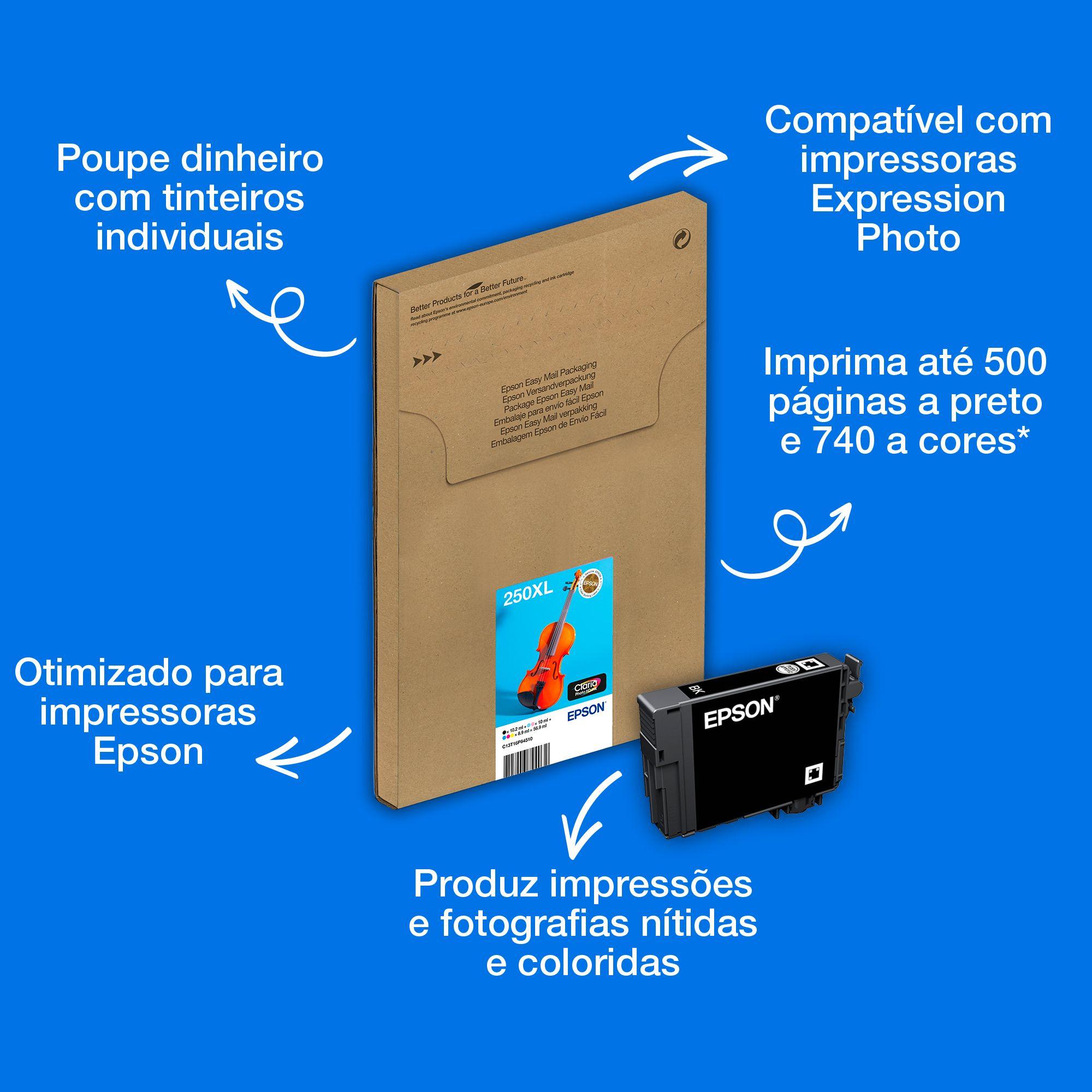 Multipack de Tinteiros EPSON 250XL Claria Photo HD EasyMail (C11CL95402)