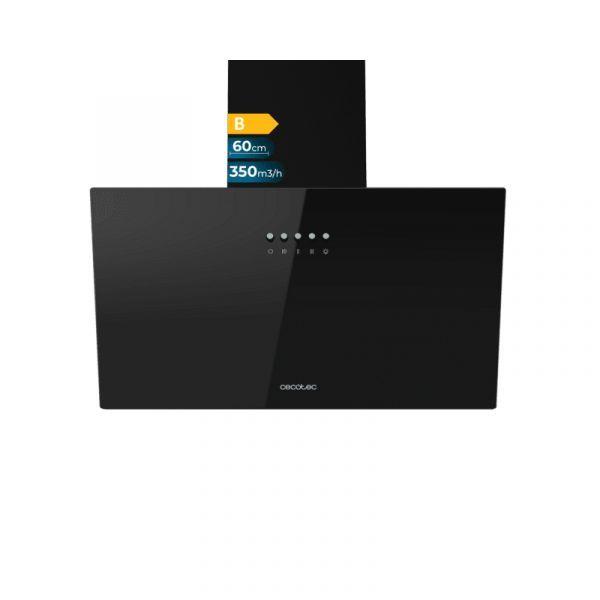 Exaustor Decorativo CECOTEC Bolero Flux DM603500 (Altura 33 cm - 60 cm - 33 cm - Preto)
