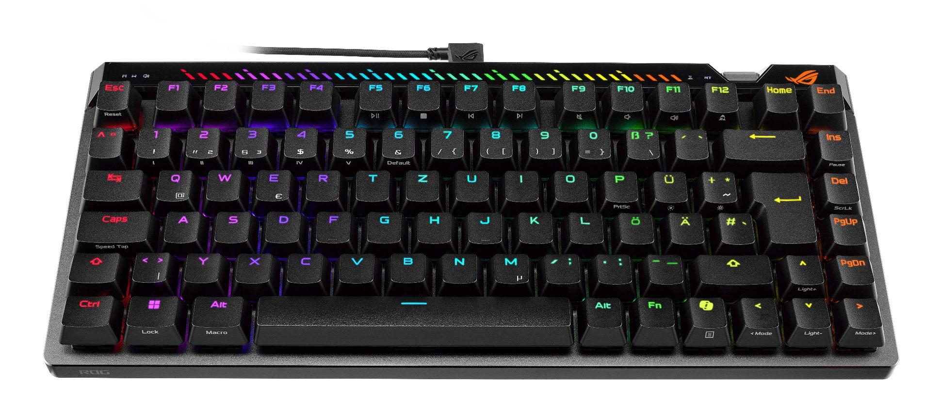 Teclado ASUS ROG Falchion Ace 75 HE (Magnetic-mechanical key switch - 75% - USB - Preto) — miniatura 3