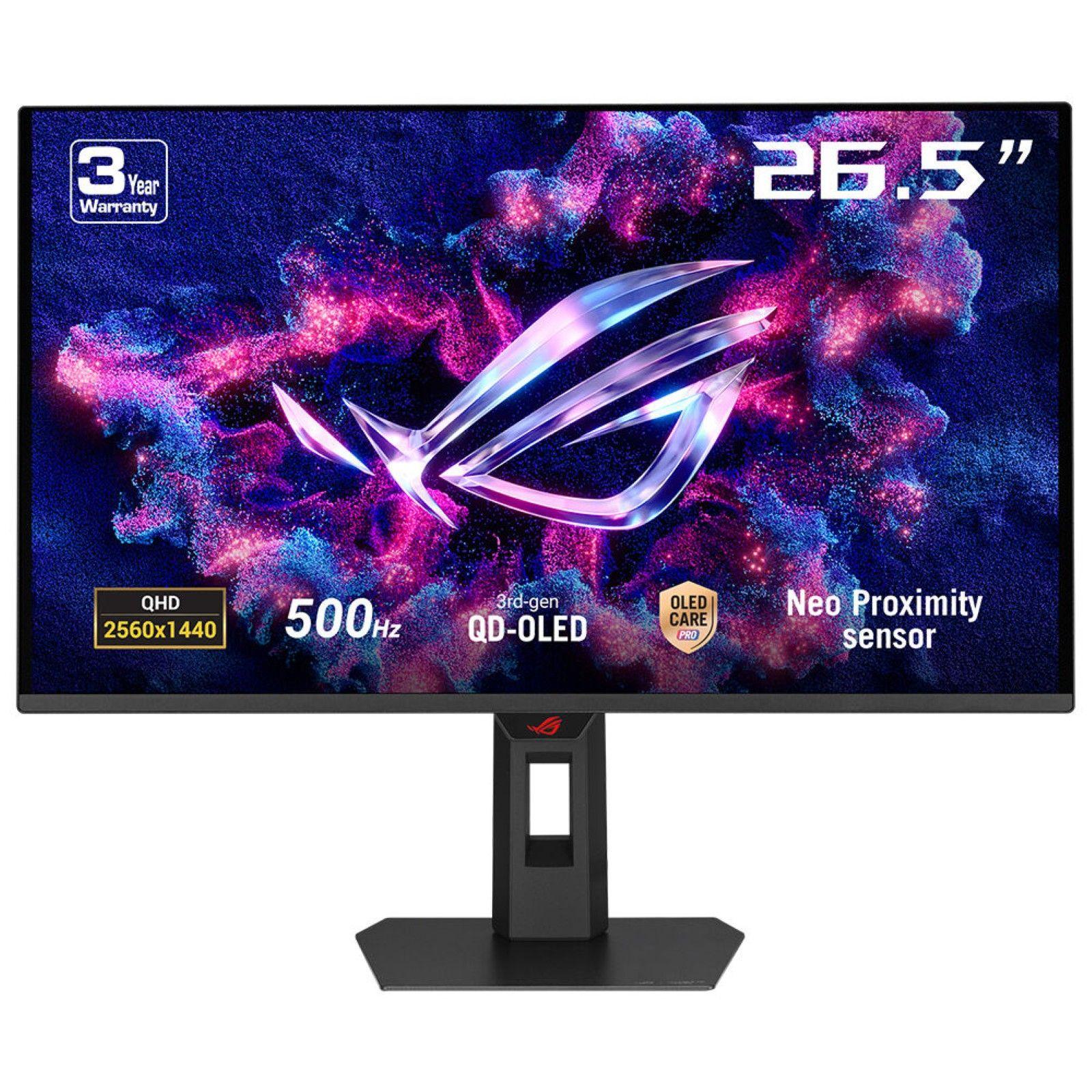Monitor ASUS ROG Strix OLED XG27AQDPG (26,5" - 500 Hz - 2560 x 1440 pixels - Preto)