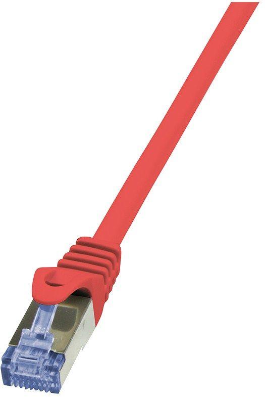 Cabo de Rede RJ45 LOGILINK CQ3024S (0,5 m - Cat6A - RJ-45 - Vermelho)