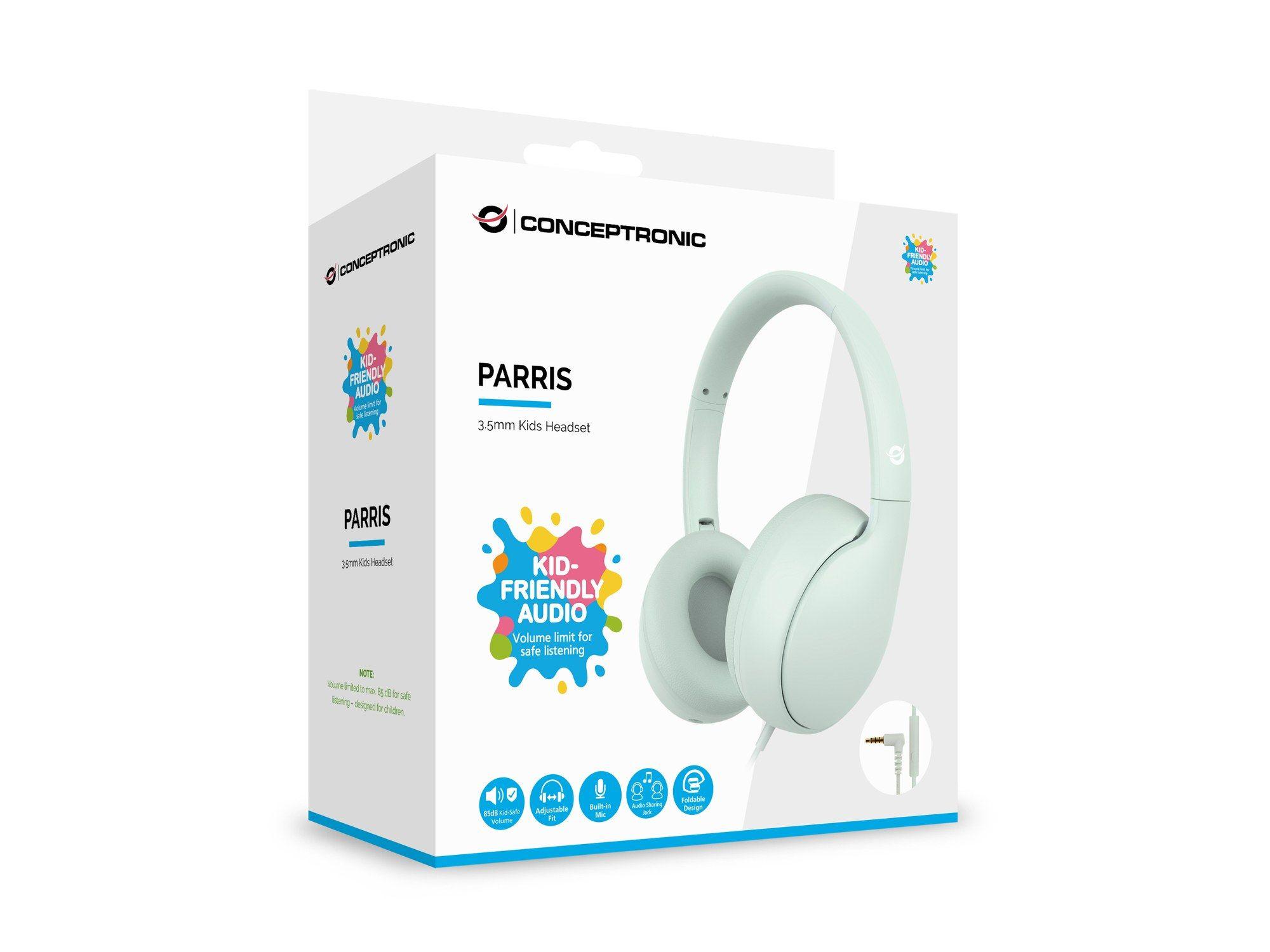 Auscultadores CONCEPTRONIC PARRIS04GT (Binaural - Com fios - Circum-aural - Verde claro), miniatura 4